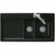 Évier à encastrer SUBWAY 60 XR FLAT 965 x 475 mm, vasque à droite commande fossile VILLEROY & BOCH