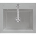 Subway 60 S, Éviers encastrés, 600 x 510 mm, Disponibleavec égouttoir à droite ou égouttoir à gauche, Évier à encastrer, Évier inclus Vidage automatique Blanc brillant