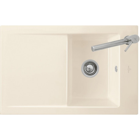 Évier à encastrer TIMELINE 45 FLAT 765 x 475 mm commande manuelle bois VILLEROY & BOCH