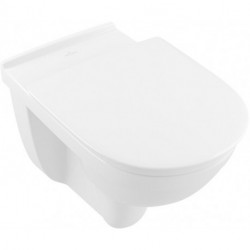 Cuvette O.novo Vita 360 x 595 mm, DirectFlush, modèle suspendu, sortie horizontale, En porcelaine sanitaire, NF Blanc