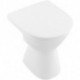 Cuvette O.novo Vita 355 x 480 mm, modèle sur pied, sortie horizontale, En porcelaine sanitaire Blanc
