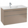 Meubles sous vasque, 953 x 590 x 502 mm, modèle suspendu, En bois Glossy White