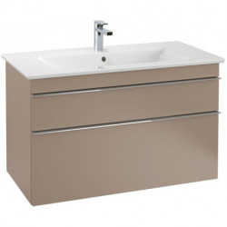 Meubles sous vasque, 953 x 590 x 502 mm, modèle suspendu, En bois Glossy White