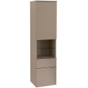 Venticello, Armoires de salle de bains, 404 x 1546 x 372 mm, modèle suspendu, En bois Oak Graphite