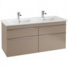 Meubles sous vasque, 1253 x 590 x 502 mm, modèle suspendu, En bois Glossy White