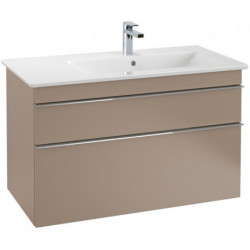 Meubles sous vasque, 953 x 590 x 502 mm, modèle suspendu, En bois Glossy Grey