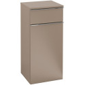 Venticello, Armoires de salle de bains, 404 x 866 x 372 mm, modèle suspendu, En bois Glossy Grey