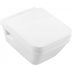 Architectura, Cuvette à fond creux, 370 x 530 mm, Rectangulaire, DirectFlush, modèle suspendu, sortie horizontale, En porcelaine sanitaire Blanc