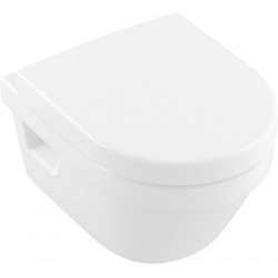 Architectura, Cuvette à fond creux, 350 x 480 mm, Rond, DirectFlush, modèle suspendu, sortie horizontale, En porcelaine sanitaire Blanc