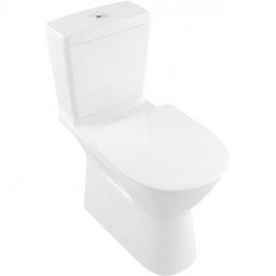 Cuvette O.novo Vita 360 x 710 mm, DirectFlush, modèle sur pied, sortie horizontale, sortie verticale possible avec coude vario, En porcelaine sanitaire Blanc