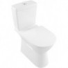 Cuvette O.novo Vita 360 x 710 mm, DirectFlush, modèle sur pied, sortie horizontale, sortie verticale possible avec coude vario, En porcelaine sanitaire Blanc