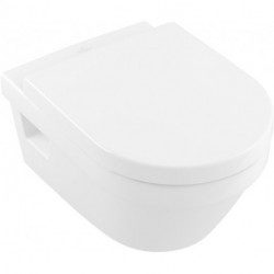 Architectura, Cuvette à fond creux, 370 x 530 mm, Ex Targa Architectura, modèle suspendu, sortie horizontale, En porcelaine sanitaire, NF Blanc AntiBac CeramicPlus