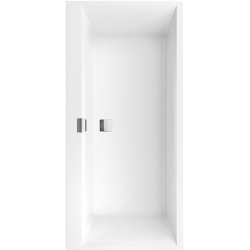 Système Balnéo, Squaro Edge 12, Baignoire, UBQ160SQE2DV, Rectangulaire, Quaryl®, 1600 x 750 mm, blanc, Airpool Comfort (AC), Alimentation en eau, 