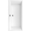 Système Balnéo, Squaro Edge 12, Baignoire, UBQ160SQE2DV, Rectangulaire, Quaryl®, 1600 x 750 mm, blanc, Airpool Comfort (AC), Alimentation en eau, 