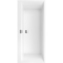 Système Balnéo, Squaro Edge 12, Baignoire, UBQ170SQE2DV, Rectangulaire, Quaryl®, 1700 x 750 mm, blanc, Hydropool Comfort (HC), 