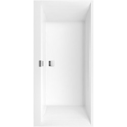 Système Balnéo, Squaro Edge 12, Baignoire, UBQ190SQE2DV, Rectangulaire, Quaryl®, 1900 x 900 mm, blanc, Hydropool Comfort (HC), Alimentation en eau, 