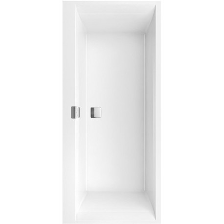 Système Balnéo, Squaro Edge 12, Baignoire, UBQ170SQE2DV, Rectangulaire, Quaryl®, 1700 x 750 mm, blanc, Combipool Comfort (CC), Alimentation en eau, 