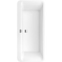 Système Balnéo, Squaro Edge 12, Baignoire, UBQ180SQE7DV, Ovale, Quaryl®, 1800 x 800 mm, blanc, Combipool Comfort (CC), 