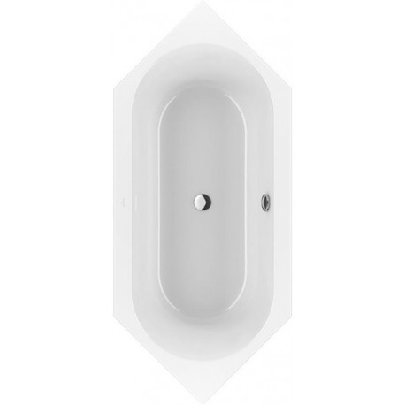 Système Balnéo, Loop & Friends, Baignoire, UBA205LFO6V, Hexagonale, Acrylique, 2050 x 900 mm, blanc, Combipool Comfort (CC), 