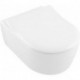 Abattant WC AVENTO SLIMSEAT charnières en acier inoxydable, avec SoftClosin blanc alpin VILLEROY & BOCH