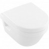 Architectura, Cuvette à fond creux, 350 x 480 mm, Rond, DirectFlush, modèle suspendu, sortie horizontale, En porcelaine sanitaire Blanc AntiBac
