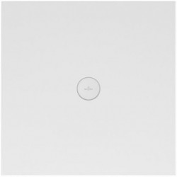 Subway Infinity, Receveurs de douche, 1000 x 1000 x 40 mm, Carré, en céramique, 4 côtés émaillés,avec des décors ViPrint catégorie antidérapante B Blanc