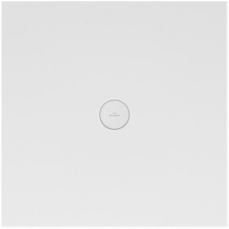 Subway Infinity, Receveurs de douche, 1000 x 1000 x 40 mm, Carré, en céramique, 4 côtés émaillés,avec des décors ViPrint catégorie antidérapante B Blanc