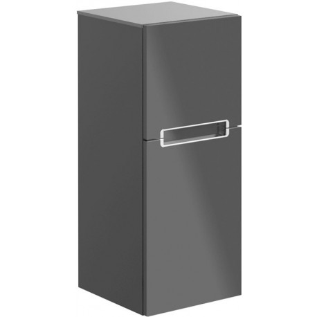 Armoires de salle de bains, 354 x 857 x 370 mm, modèle suspendu, En bois Black Matt Lacquer