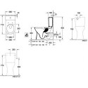 Réservoir V&B O.NOVO Zul réversible latéralement wh