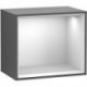 Finion, Étagères, 418 x 356 x 270 mm, Angulaire, éclairage intérieur, modèle suspendu, En bois, éclairage LED, 1x LED / 2,3W, 2700 K (blanc chaud) à 6480 K (blanc lumière du jour)