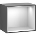 Finion, Étagères, 418 x 356 x 270 mm, Angulaire, éclairage intérieur, modèle suspendu, En bois, éclairage LED, 3x LED / 2,3W, 2700 K (blanc chaud) à 6480 K (blanc lumière du jour)