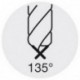 Foret pour perçage profond 20 x D, Ø m7/h7 : 5,0 mm, Long. totale 158 mm, Long. hélice 118 mm, Ø queue h6 : 6 mm