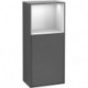Finion, Armoires latérales, 418 x 936 x 270 mm, Angulaire,avec meuble étagère (éclairé), modèle suspendu, En bois, éclairage LED, 1x LED / 2,3W, 2700 K à 6480 K, Walnut Veneer