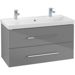 Avento, Meubles sous vasque, 980 x 514 x 452 mm, modèle suspendu, En bois Elm Impresso