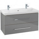 Avento, Meubles sous vasque, 980 x 514 x 452 mm, modèle suspendu, En bois Elm Impresso