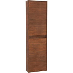 Antheus, Armoires de salle de bains, 480 x 1700 x 200 mm, modèle suspendu, En bois American Walnut