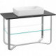 Antheus, Meubles sous vasque, 1200 x 750 x 570 mm,avec troude robinetterie, modèle sur pied Nero Marquina