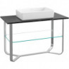 Antheus, Meubles sous vasque, 1200 x 750 x 570 mm,avec troude robinetterie, modèle sur pied Nero Marquina