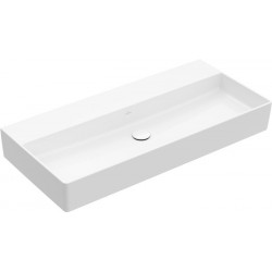 Memento 2.0, Lavabos muraux, 1000 x 470 mm, Rectangulaire, modèle meulé, pour robinetterie murale, sans troude robinetterie, sans trop-plein, Les modèles sans trop-plein doivent être équipés d'une bonde ne pouvant être fermée, TitanCeram