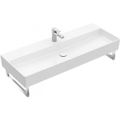 Memento 2.0, Lavabos muraux, 1200 x 470 mm, Rectangulaire, pour robinetterie à 3 trou s, troude robinetterie central percé, sans trop-plein, Une bonde ne pouvant pas être fermée ou bien un ViFlow (trop-plein dissimulé) doit être utilisée su