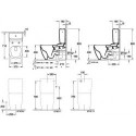 Antheus, Accessoires, mécanisme à touche DualFlush, chroméé, alimentation latérale ou arrière, En porcelaine sanitaire