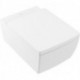 Memento 2.0, WC à cuvette à fond creux, 375 x 560 mm, Rectangulaire, DirectFlush, modèle suspendu, sortie horizontale, En porcelaine sanitaire, Blanc CeramicPlus