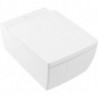 Memento 2.0, WC à cuvette à fond creux, 375 x 560 mm, Rectangulaire, DirectFlush, modèle suspendu, sortie horizontale, En porcelaine sanitaire, Stone white CeramicPlus