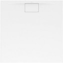 Architectura, Receveurs de douche carrés, 800 x 15 x 15 mm, Carré, MetalRim Stone White