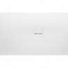 Squaro Infinity, Receveurs de douche rectangulaires, 800 x 40 x 15 mm, Rectangulaire, montage en angle, à droite contre le mur Stone White