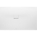 Squaro Infinity, Receveurs de douche rectangulaires, 700 x 40 x 15 mm, Rectangulaire, montage en angle, à gauche contre le mur Stone White