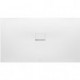 Squaro Infinity, Receveurs de douche rectangulaires, 700 x 40 x 15 mm, Rectangulaire, côté long découpé contre le mur, installation universelle Stone White