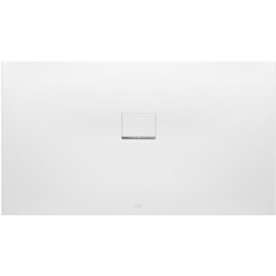Squaro Infinity, Receveurs de douche rectangulaires, 750 x 40 x 15 mm, Rectangulaire, Installation à fleur du sol / dans une niche Stone White