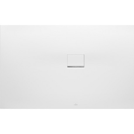 Squaro Infinity, Receveurs de douche rectangulaires, 750 x 40 x 15 mm, Rectangulaire, montage en angle, à droite contre le mur Stone White