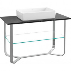 Antheus, Meubles sous vasque, 1200 x 750 x 570 mm,avec troude robinetterie, modèle sur pied Carrara
